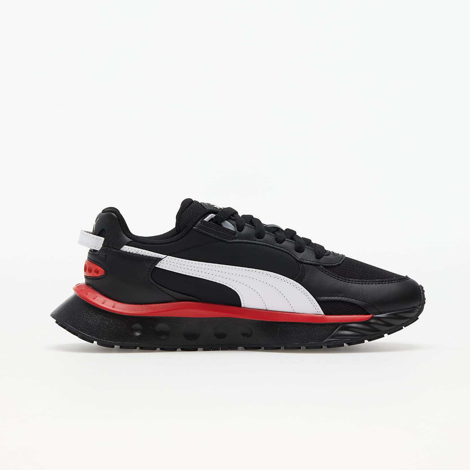Skor för män Puma Wild Rider Route Puma Black-Poppy Red