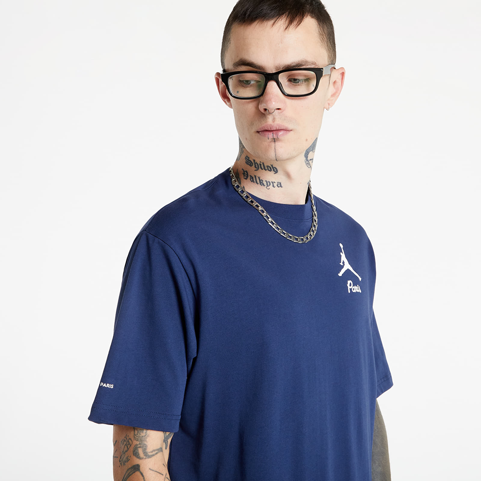 Tricouri Jordan Paris Saint-Germain Men's T-Shirt Midnight Navy