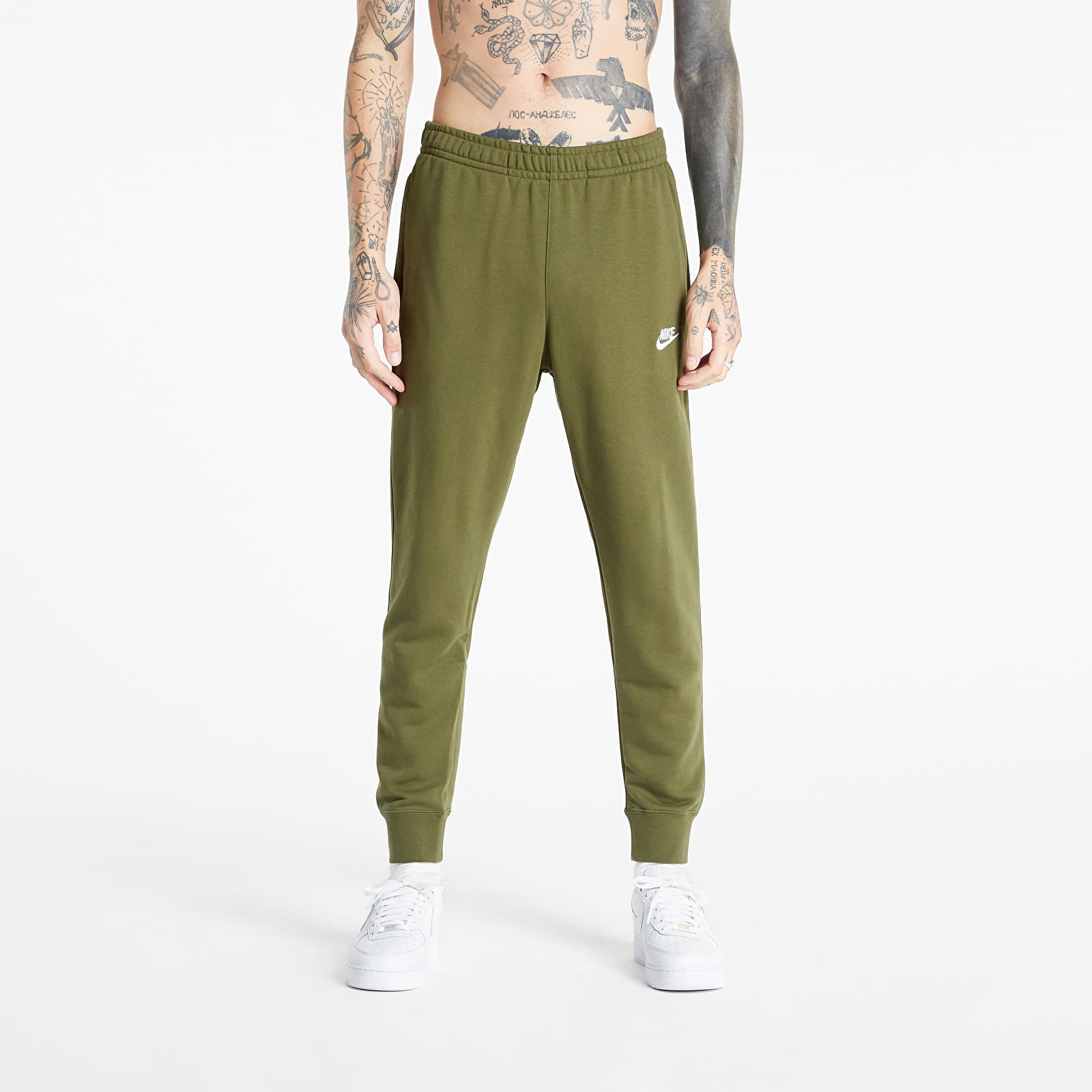 Pants and jeans Nike Sportswear Club Men's Joggers Rough Green/ Rough Green/ White