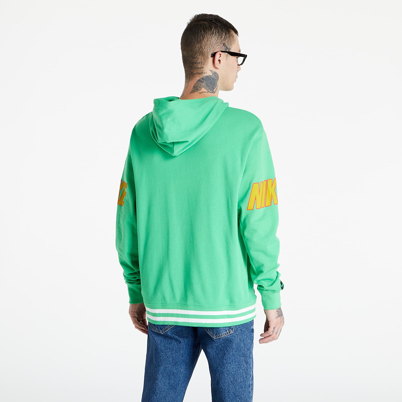 Puloverji   Nike Sportswear M French Terry Pullover Hoodie Lt Green Spark