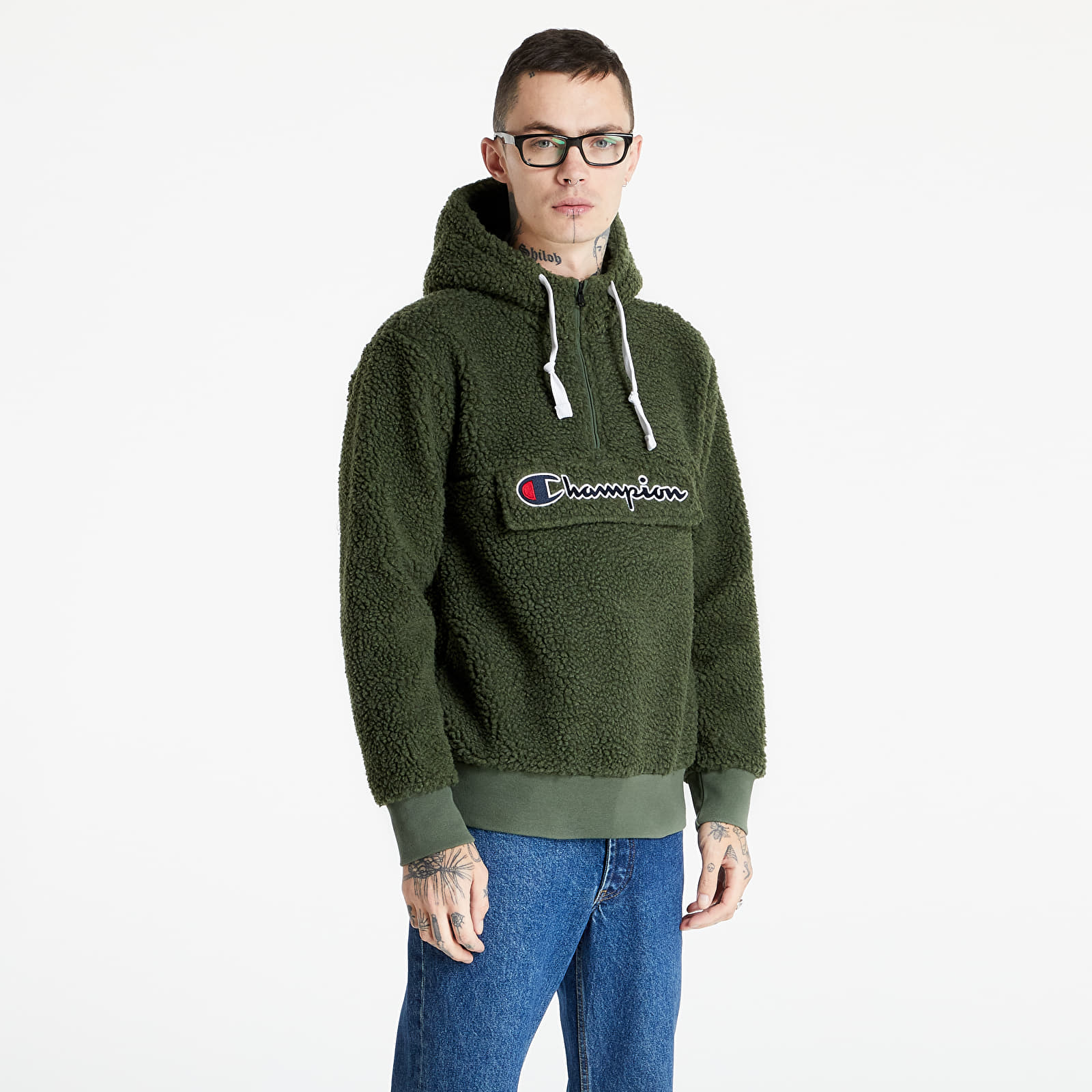 Champion Half Zip Fleece Hoodie