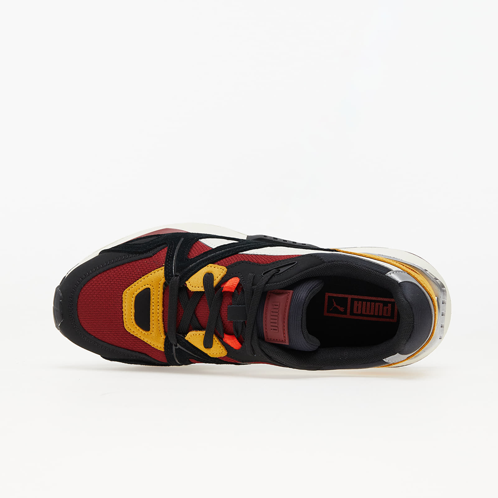 Încălțăminte și sneakerși pentru bărbați Puma Mirage Mox Suede Puma Black-Intense Red-Marshmallow