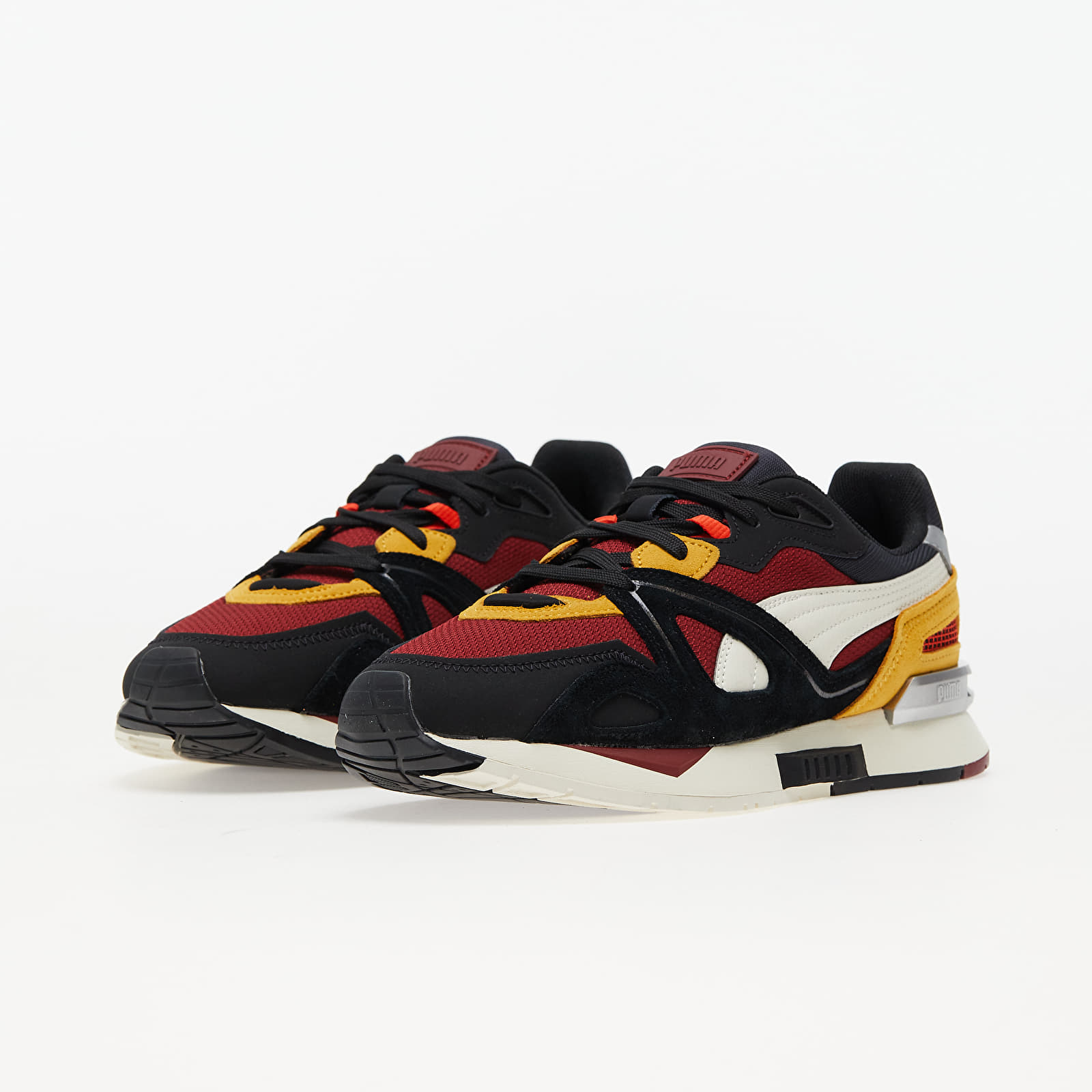 Încălțăminte și sneakerși pentru bărbați Puma Mirage Mox Suede Puma Black-Intense Red-Marshmallow