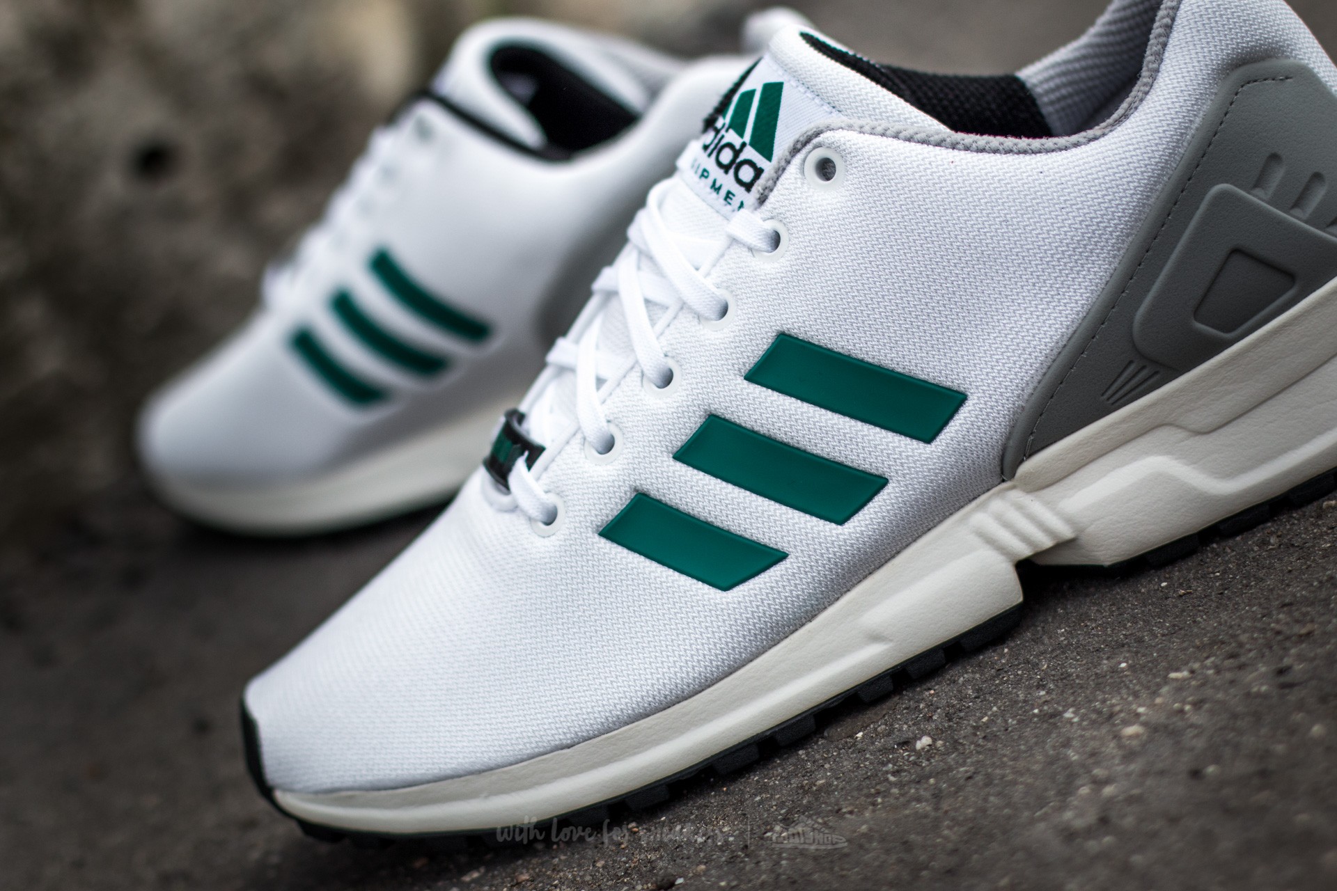 Men's shoes adidas ZX Flux Ftw White/ Sub Green/ Chalk White