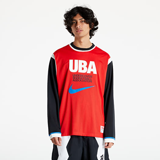 T shirts NikeLab X Undercover Men s NRG Kr LS Shooting Top University Red Battle Blue Black Sail Footshop