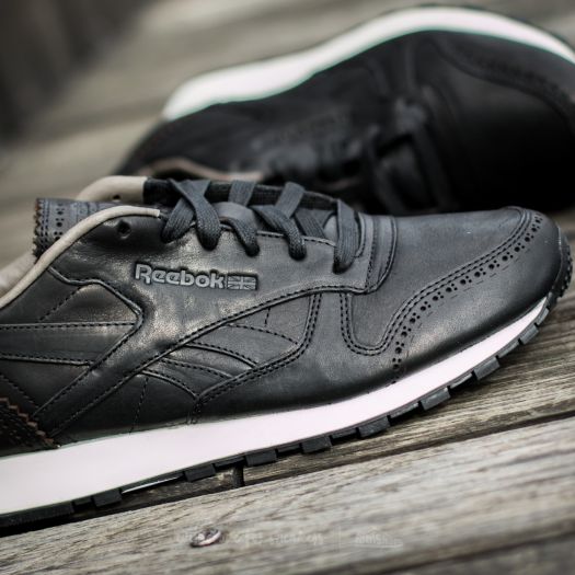 Men\'s shoes Reebok Classic Horween Coal/ | Leather Lux Footshop Chalk Black