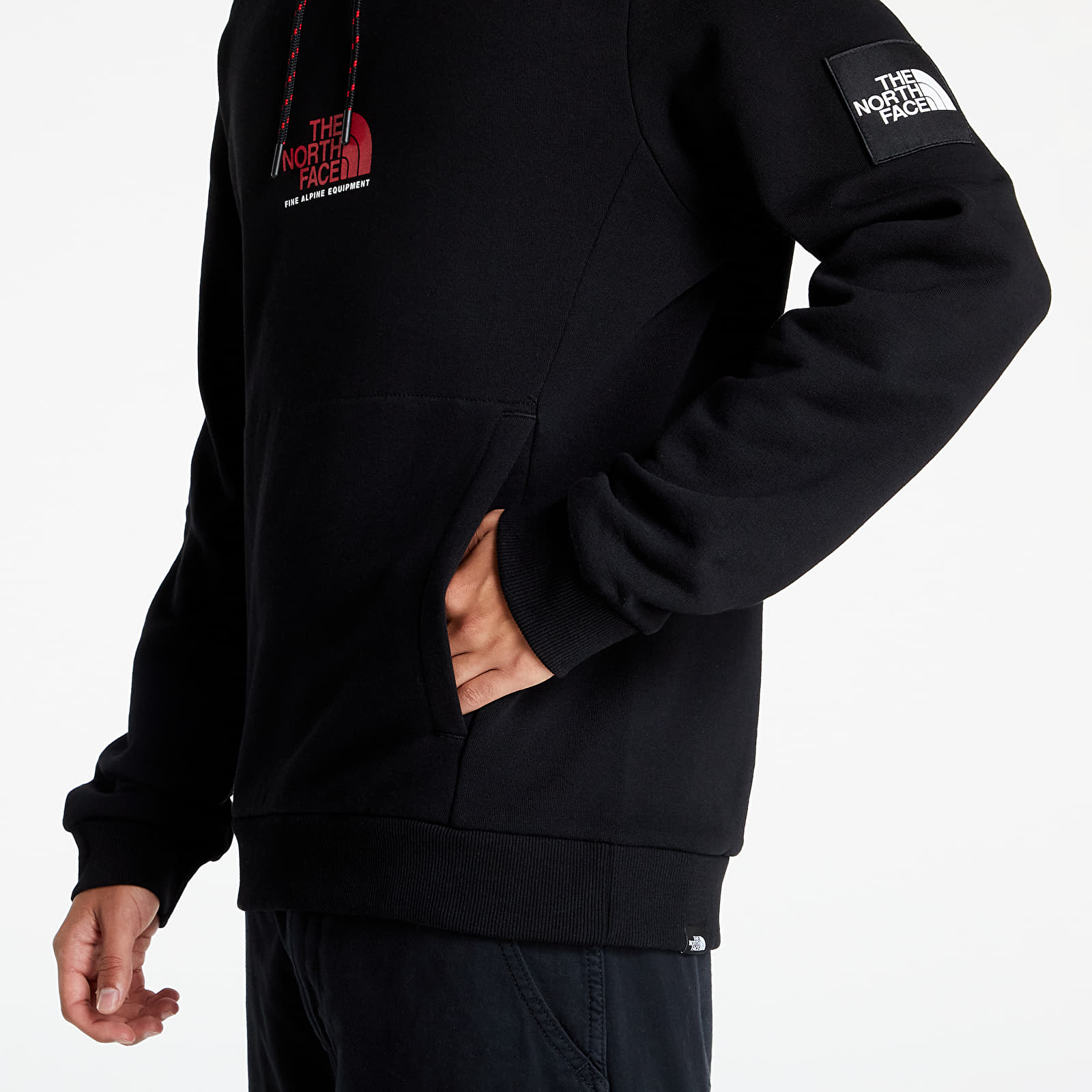 Hoodies and sweatshirts  The North Face Fine Alpine Hoodie Tnf Black/ Tnf Red