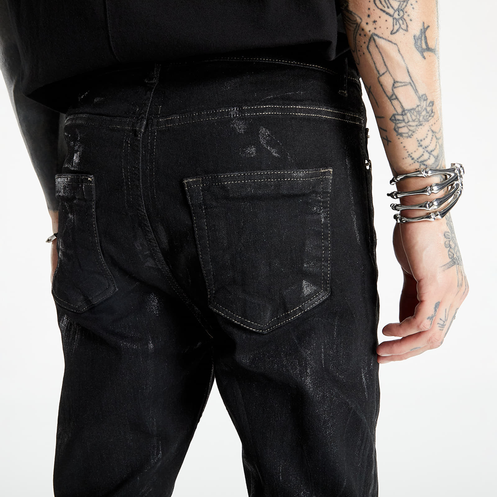 Pierścienie RAF SIMONS Skeleton Bracelet Silver