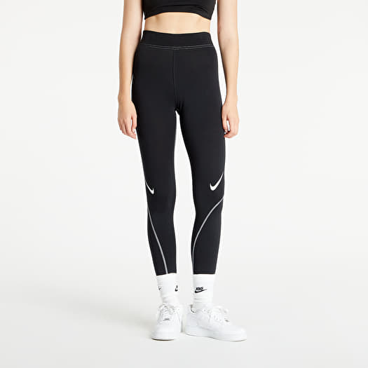Pants Nike Sportswear Swoosh W Leggings Black/ White/ White Footshop