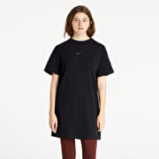 Black nike t shirt dress discount