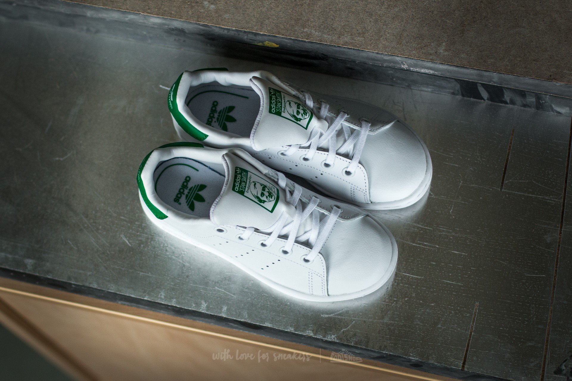 Zapatillas y zapatos para niños adidas Stan Smith C FTW White/FTW White/Green