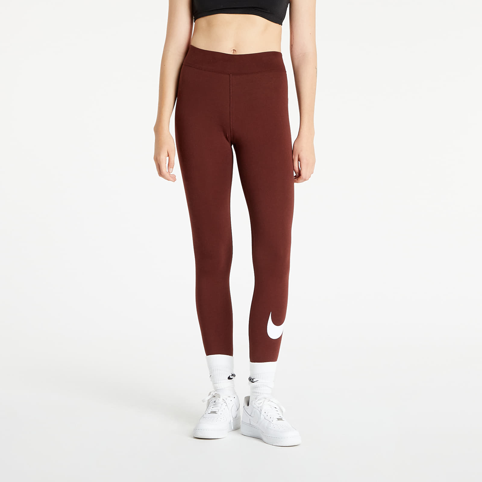 Bukser Nike Sportswear W NSW EssentialGx Mr Leggings Swsh Brown