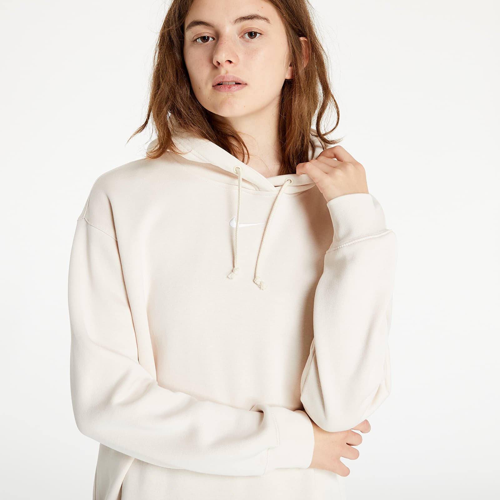 Puloverji   Nike Sportswear W NSW Essential Collection Fleece Oversized Hoodie Light Beige