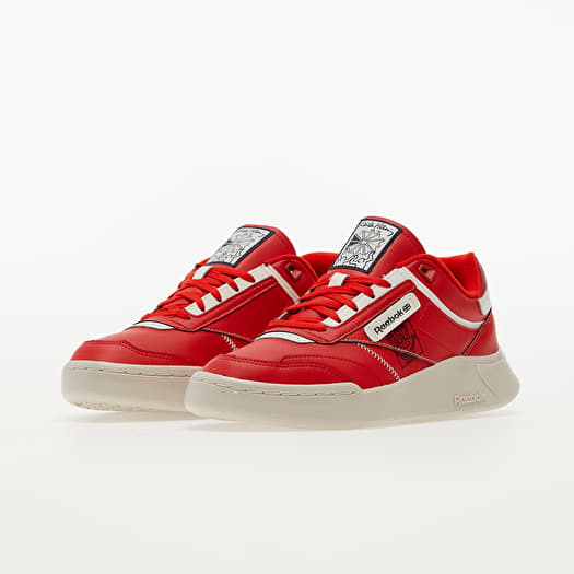 Reebok club on sale c rouge