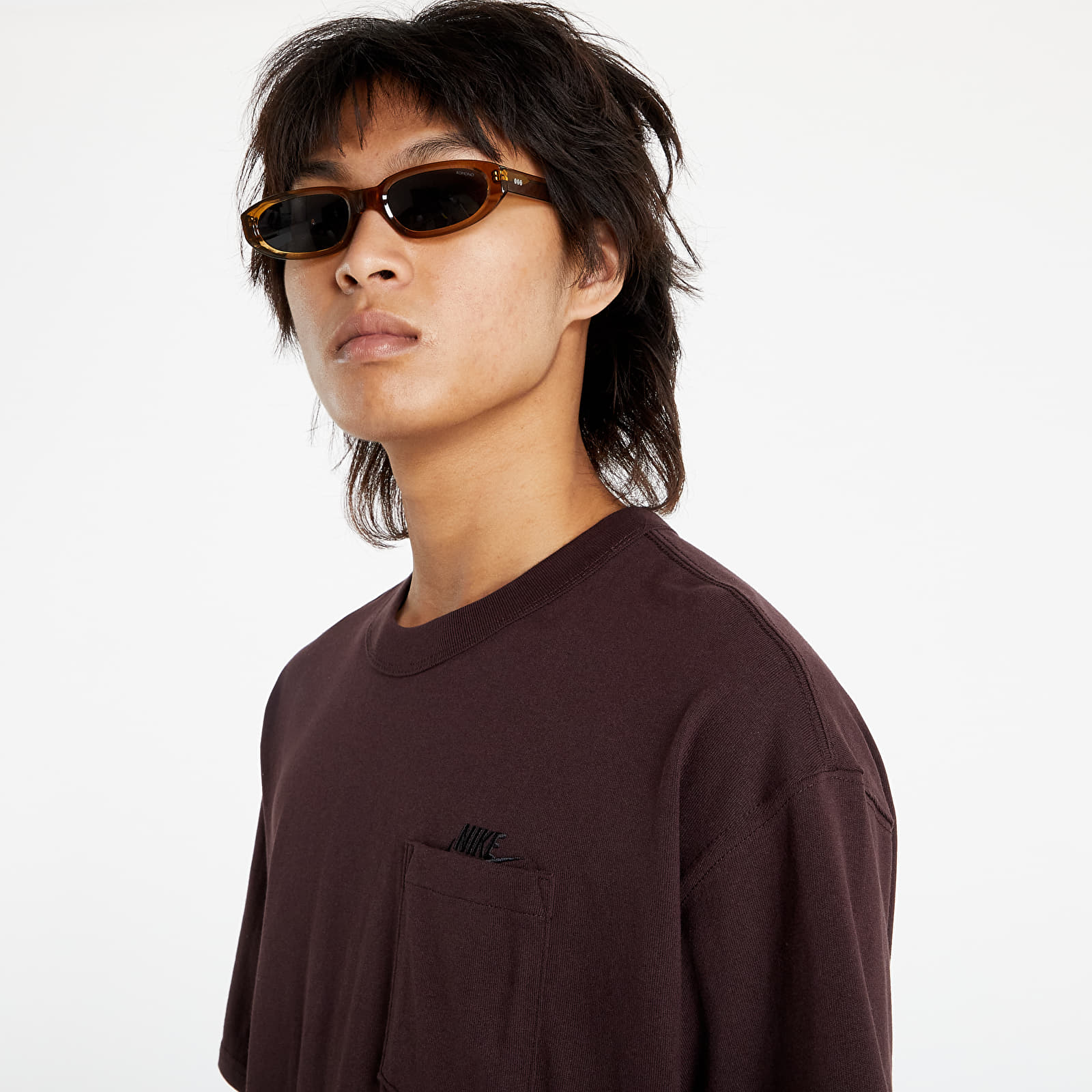 T-krekli Nike Sportswear M NSW Tee Premium Essentials Pocket Brown Basalt/ Black