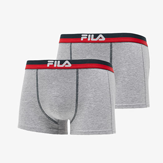 Calzoncillos de boxer FILA Man Boxers 2 Pack Grey Footshop