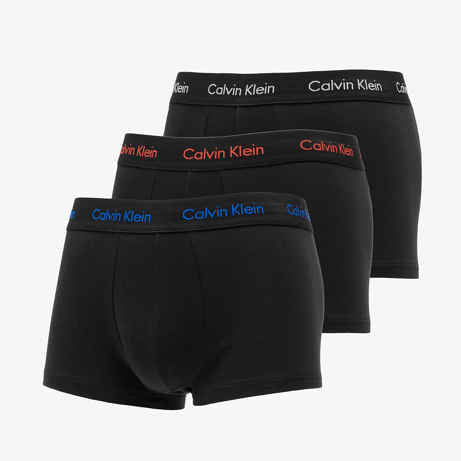 Boxer shorts Calvin Klein Cotton Stretch Low Rise Trunk 3Pk Blue/ Gray/ Red
