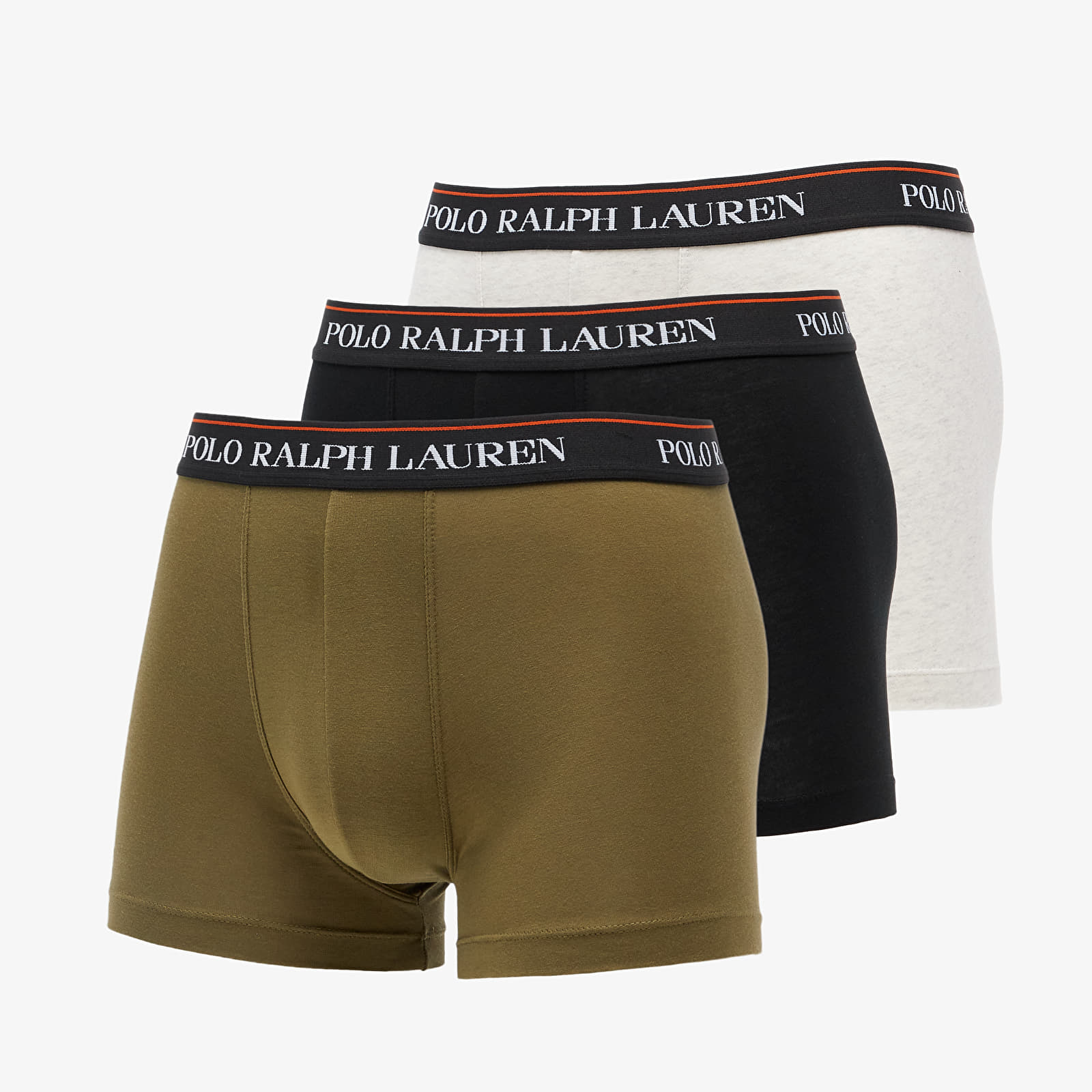 Boxer shorts Ralph Lauren Classic Trunk 3 Pack Trunk Black/ Army Green/ Grey