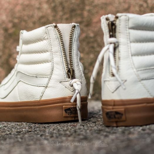 Vans sk8 hi white gum hotsell