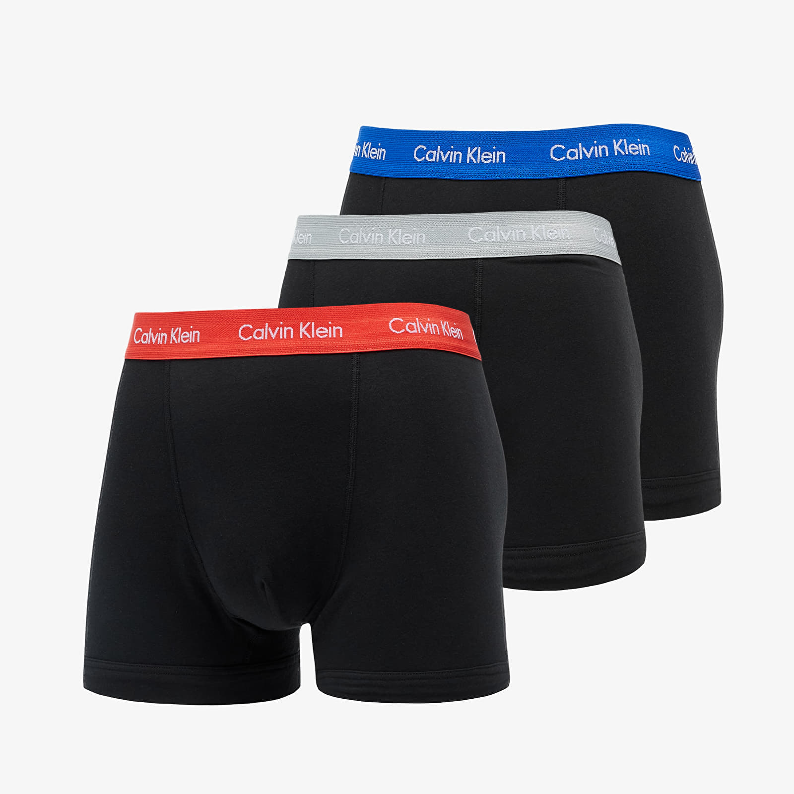 Boxer shorts Calvin Klein Cotton Stretch Trunk 3Pk Blue Royalty/ Grey/ Exotic Coral