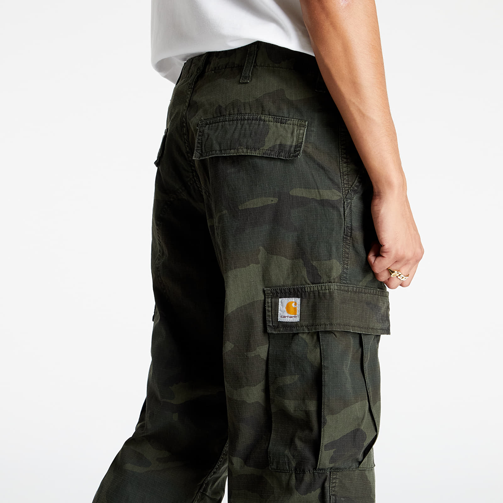 Cargo-bukser Carhartt WIP Regular Cargo Pant Camo Eucalyptus
