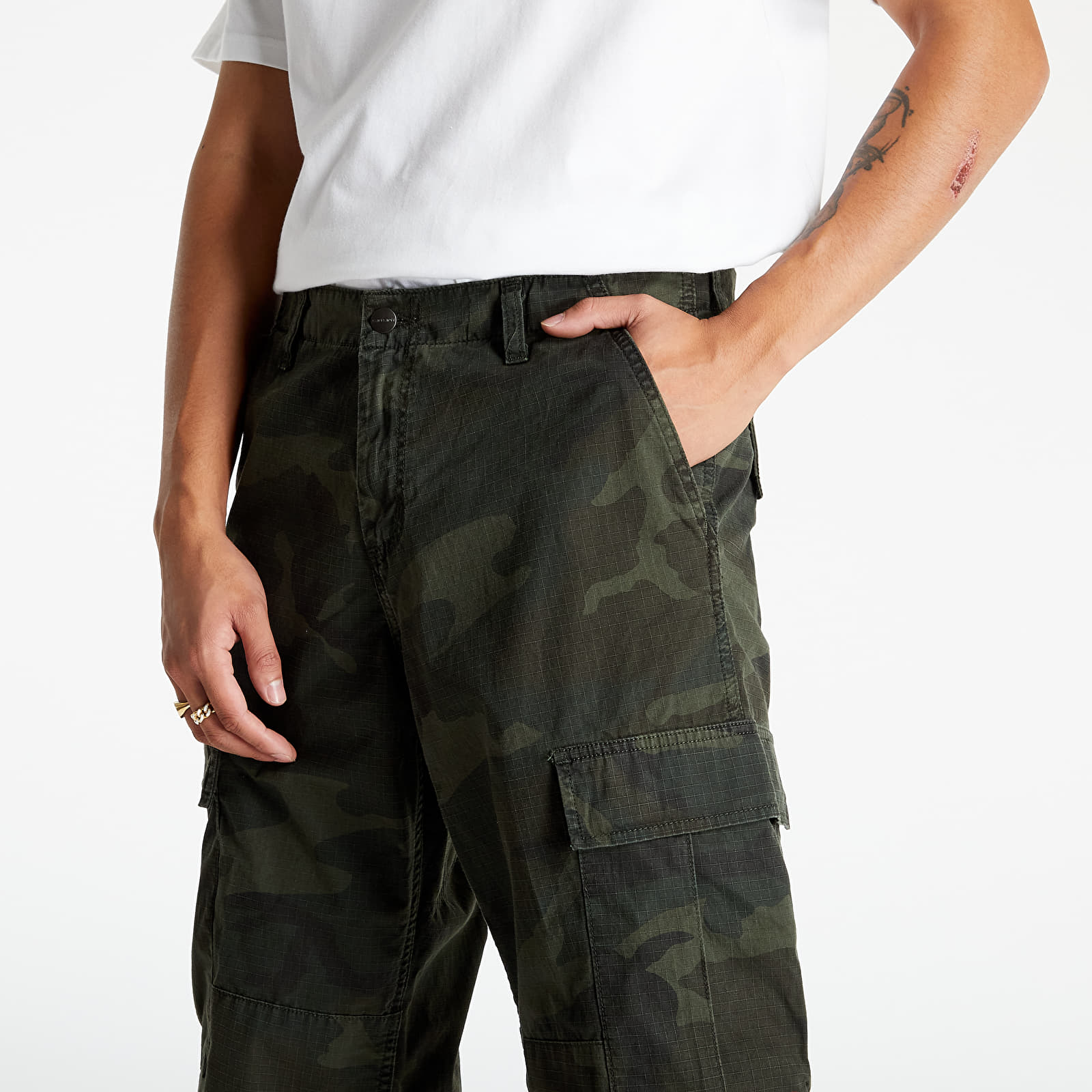 Cargo-bukser Carhartt WIP Regular Cargo Pant Camo Eucalyptus