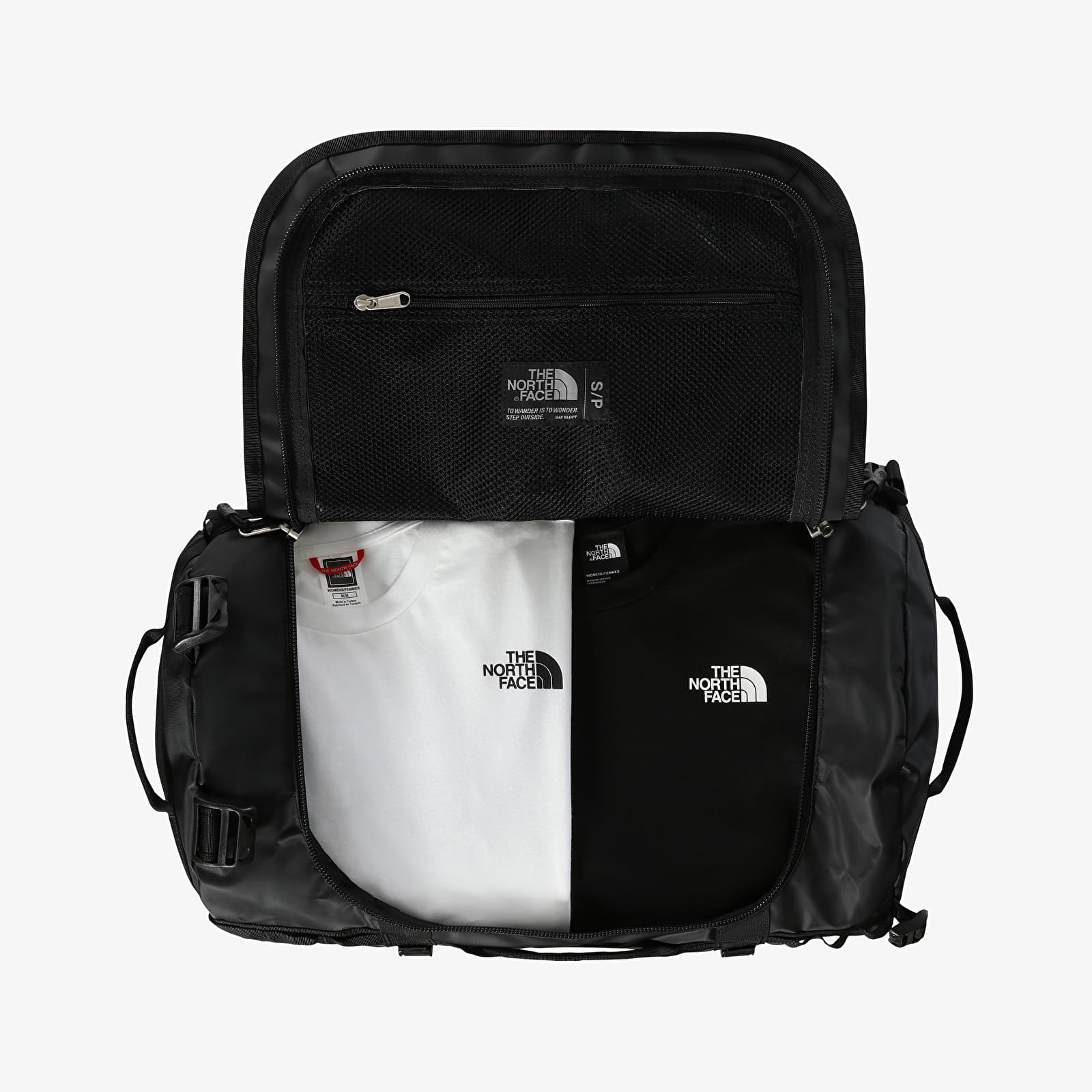 Umhängetaschen The North Face Base Camp Duffel - S TNF Black/ TNF White