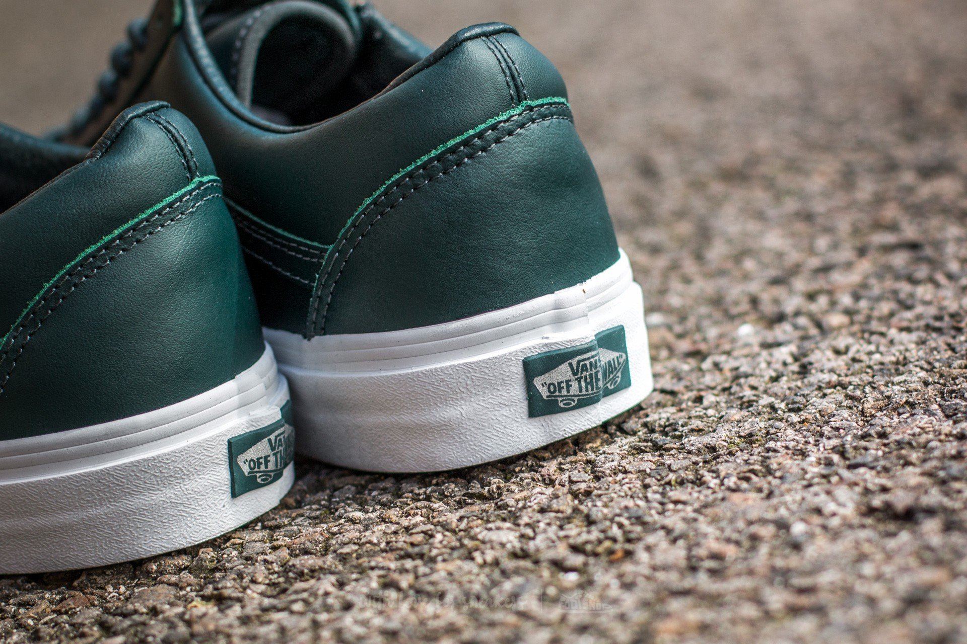 Women's shoes Vans Old Skool Zip Antique Silver Green Gables
