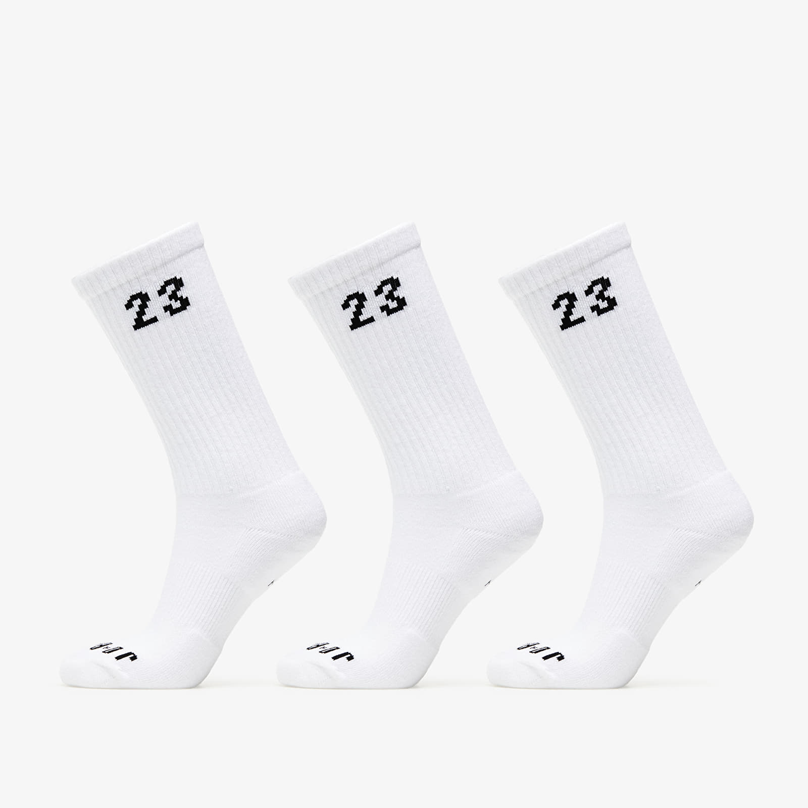 Jordan Essentials Crew Socks 3-Pack White/ Black L