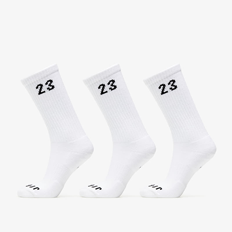Jordan Essentials Crew Socks 3-Pack White/ Black