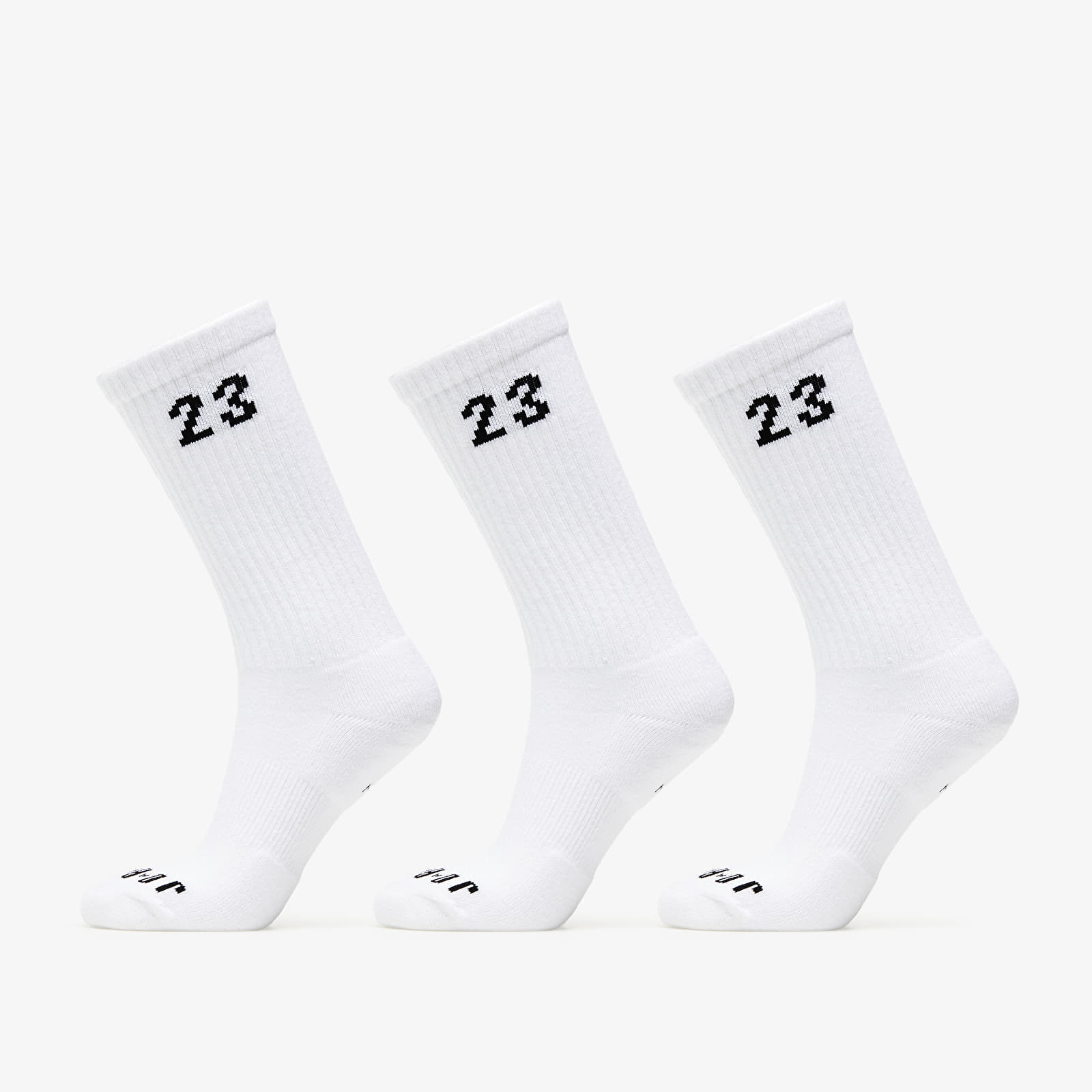 Čarape Jordan Essentials Crew Socks 3-Pack White/ Black