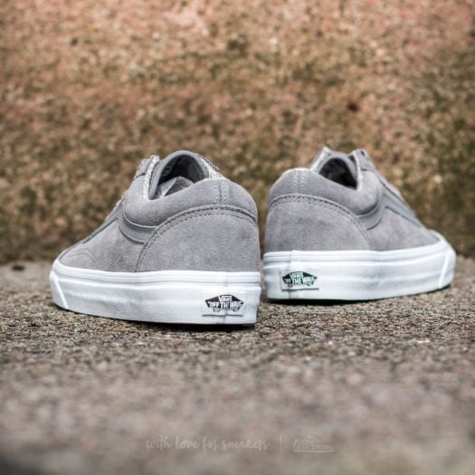 Vans old skool suede canvas frost grey true white deals