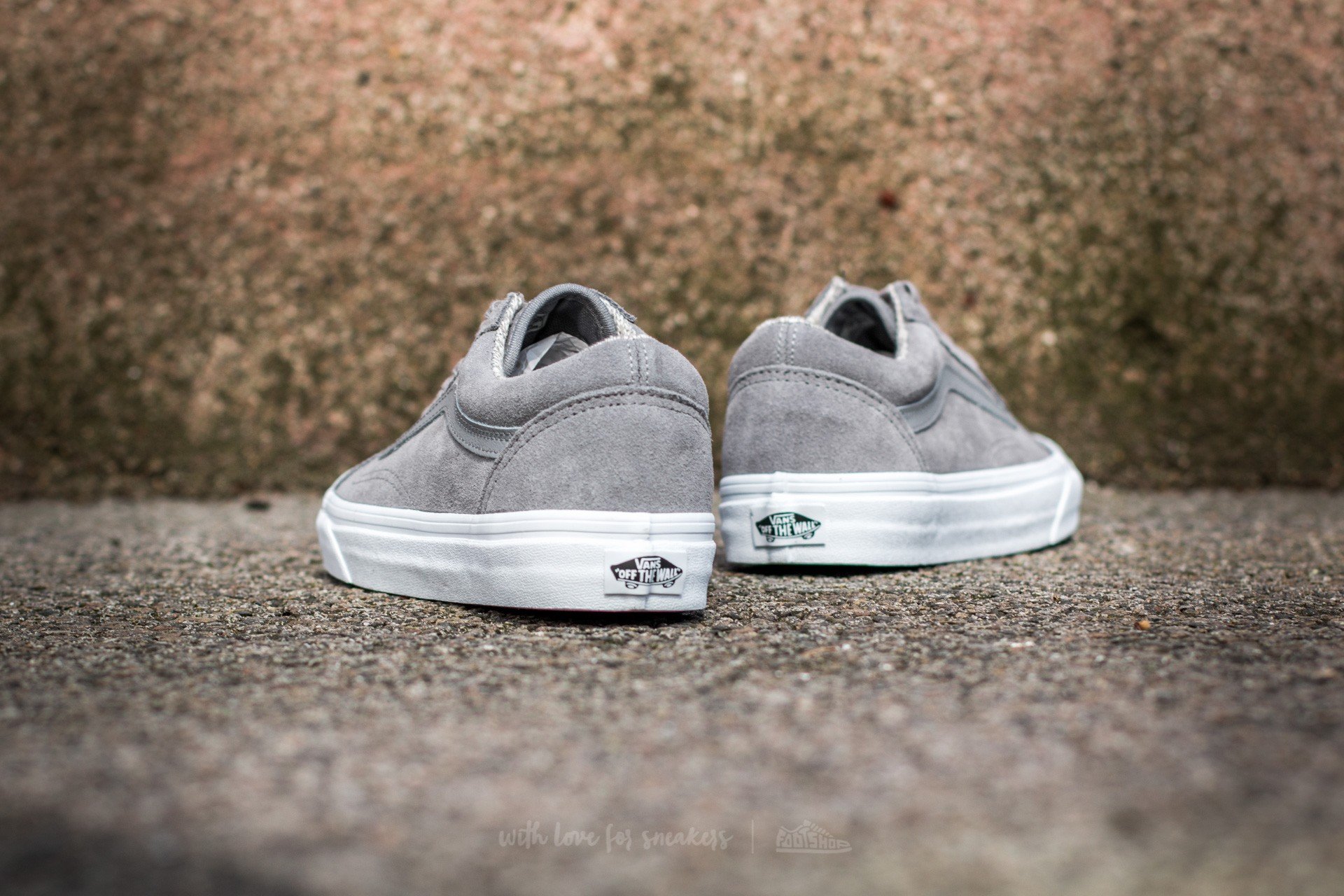Women s shoes Vans Old Skool Suede Woven Gray True White