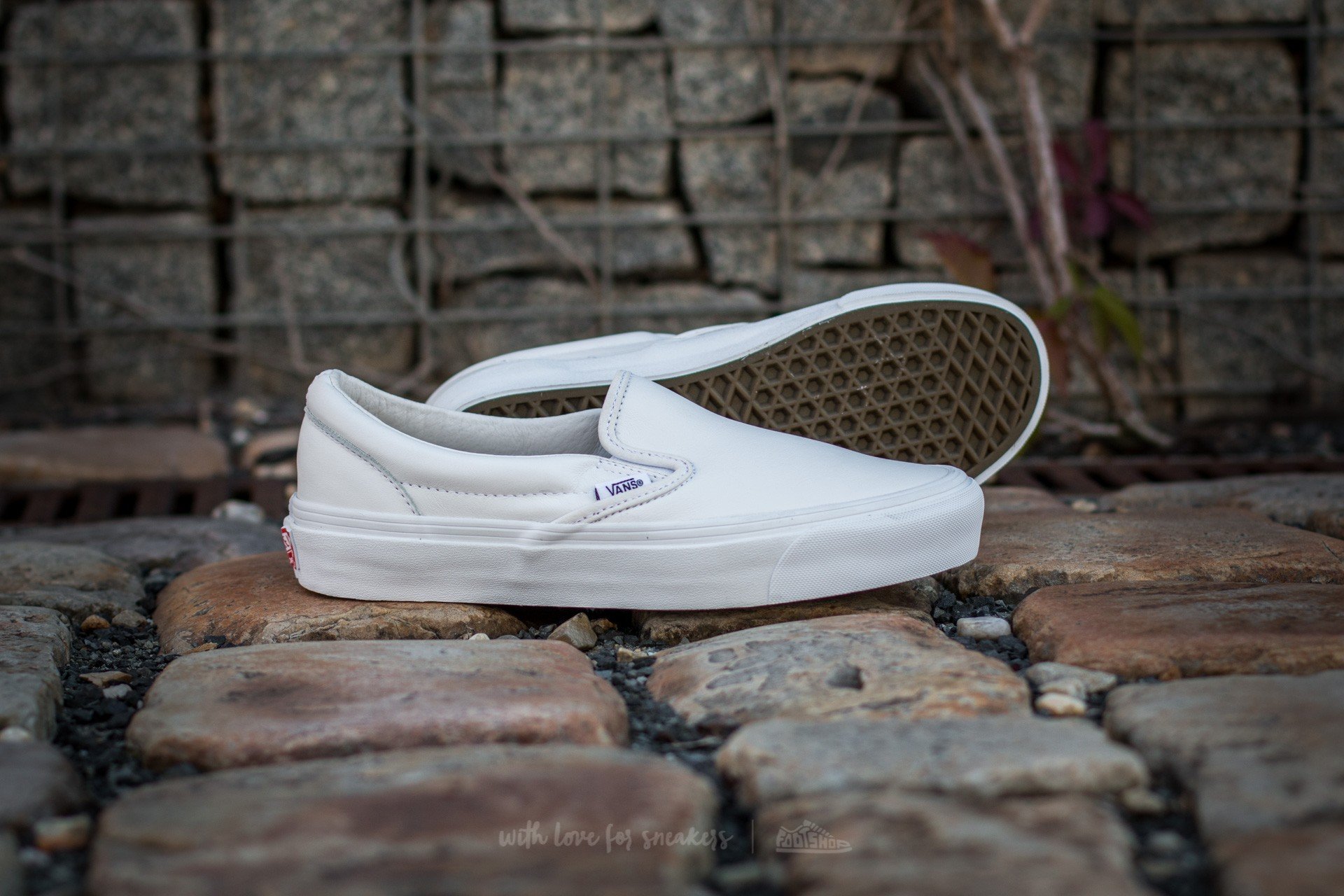 Herren Sneaker und Schuhe Vans OG Classic Slip-On VLT White