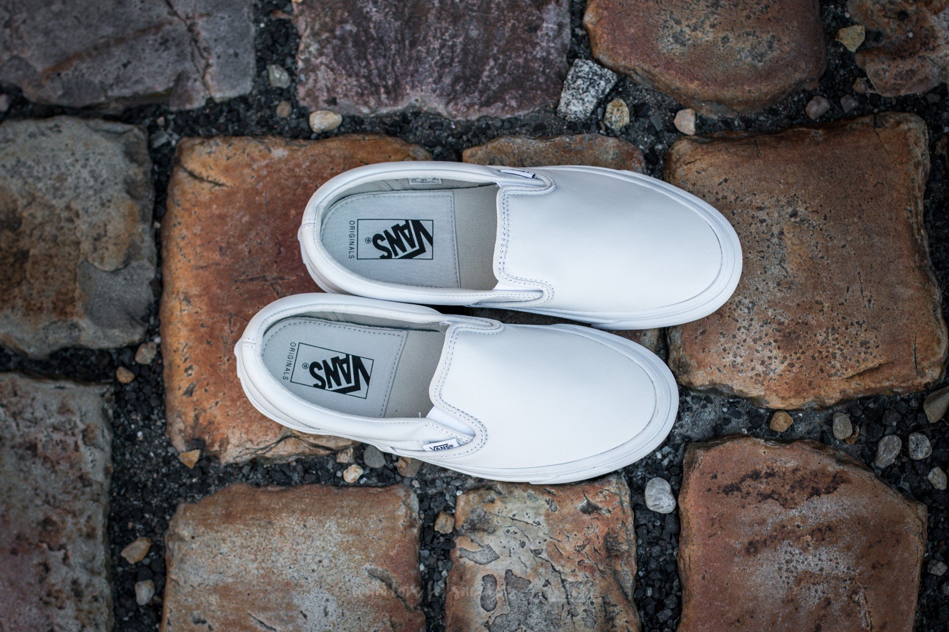 Herren Sneaker und Schuhe Vans OG Classic Slip-On VLT White