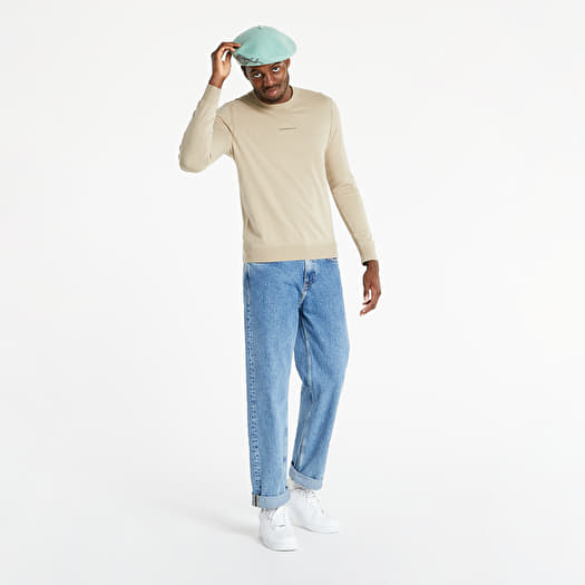 Calvin klein white top crew neck sweater