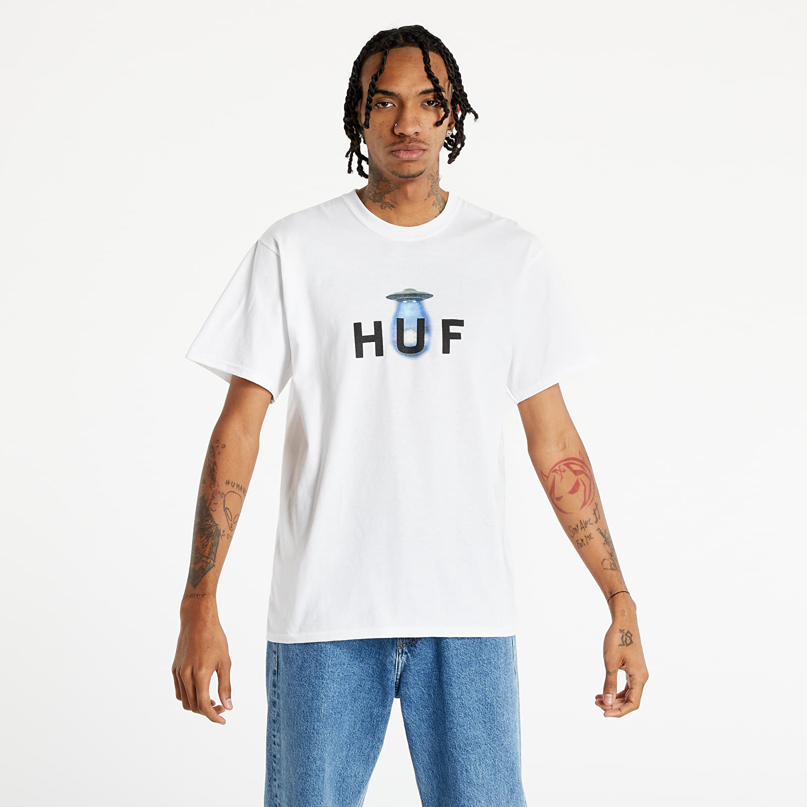 Huf white t online shirt