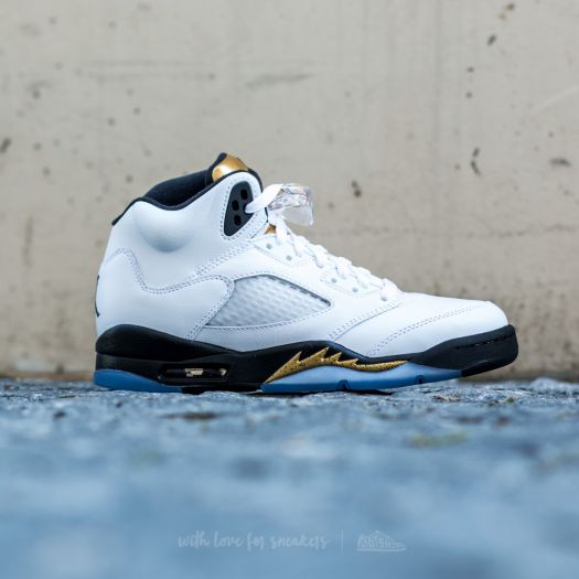 Jordan 5 white gold cheap