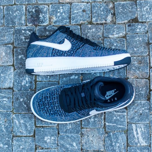 Nike Air Force 1 Ultra Flyknit Low Obsidian White Star Blue Pure Platinum