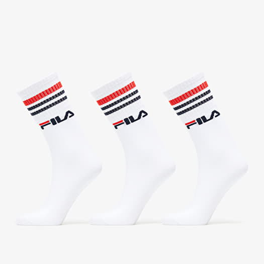Socks FILA Socks Lifestyle Plain 3 Pack White Footshop
