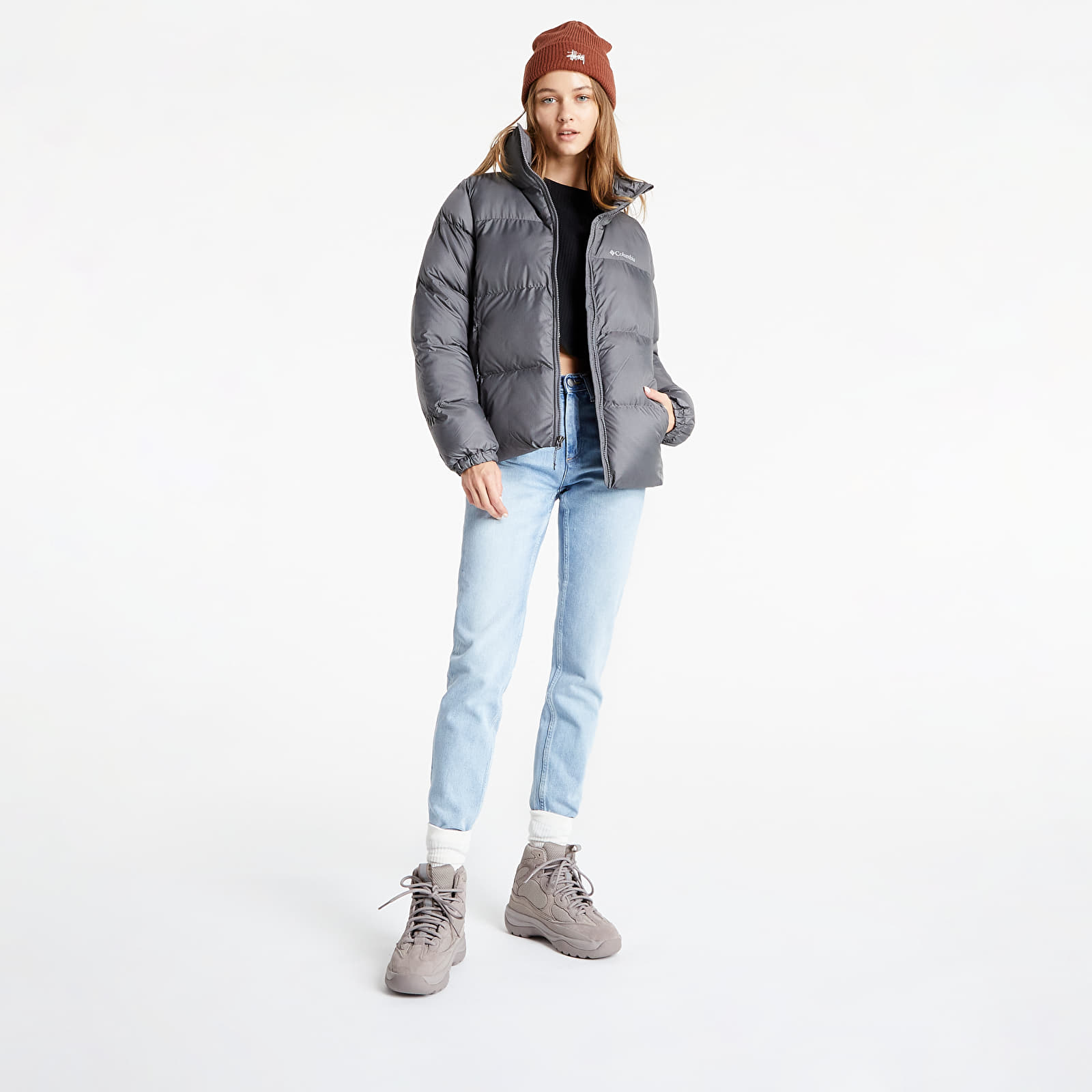 Bundy a kabáty Columbia Puffect™ Jacket City Grey