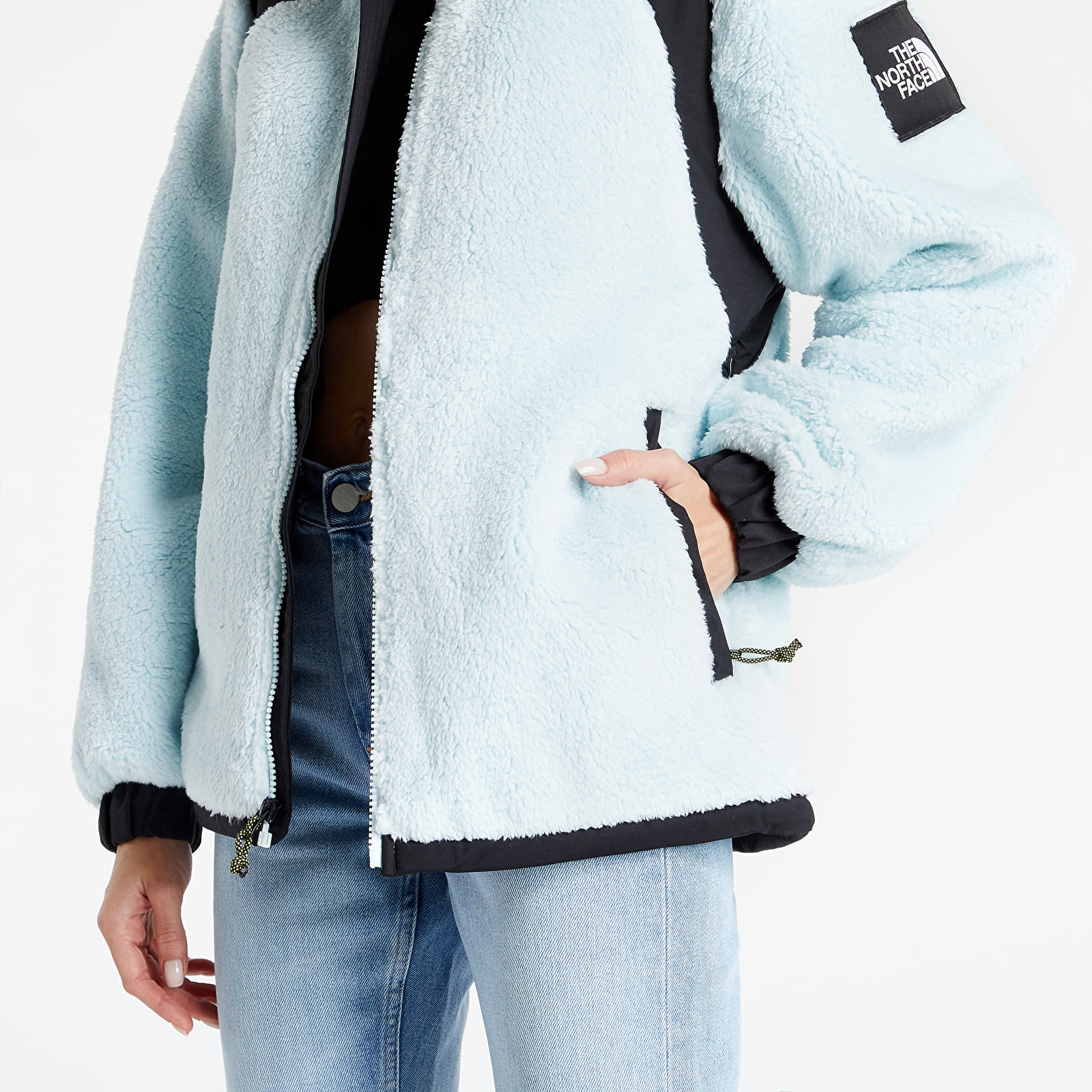 Puloverji   The North Face Black Box Search & Rescue Oversized Sherpa Ice Blue