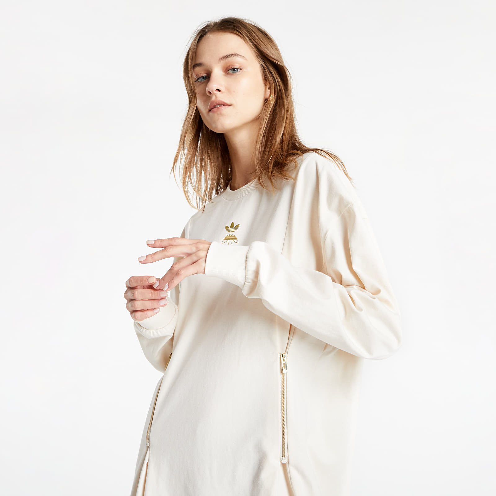 Mekko adidas Ls Dress Wonder White