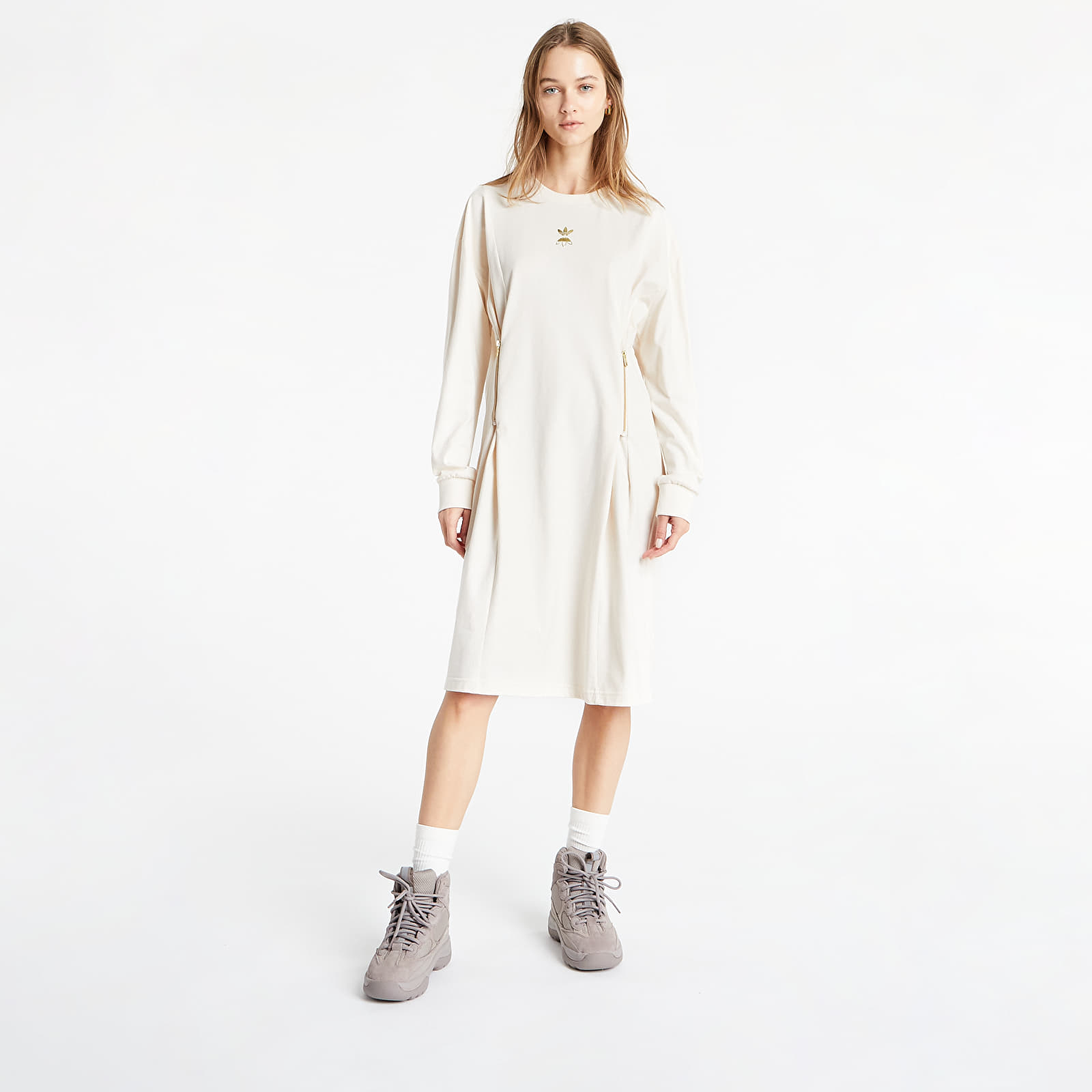 Mekko adidas Ls Dress Wonder White
