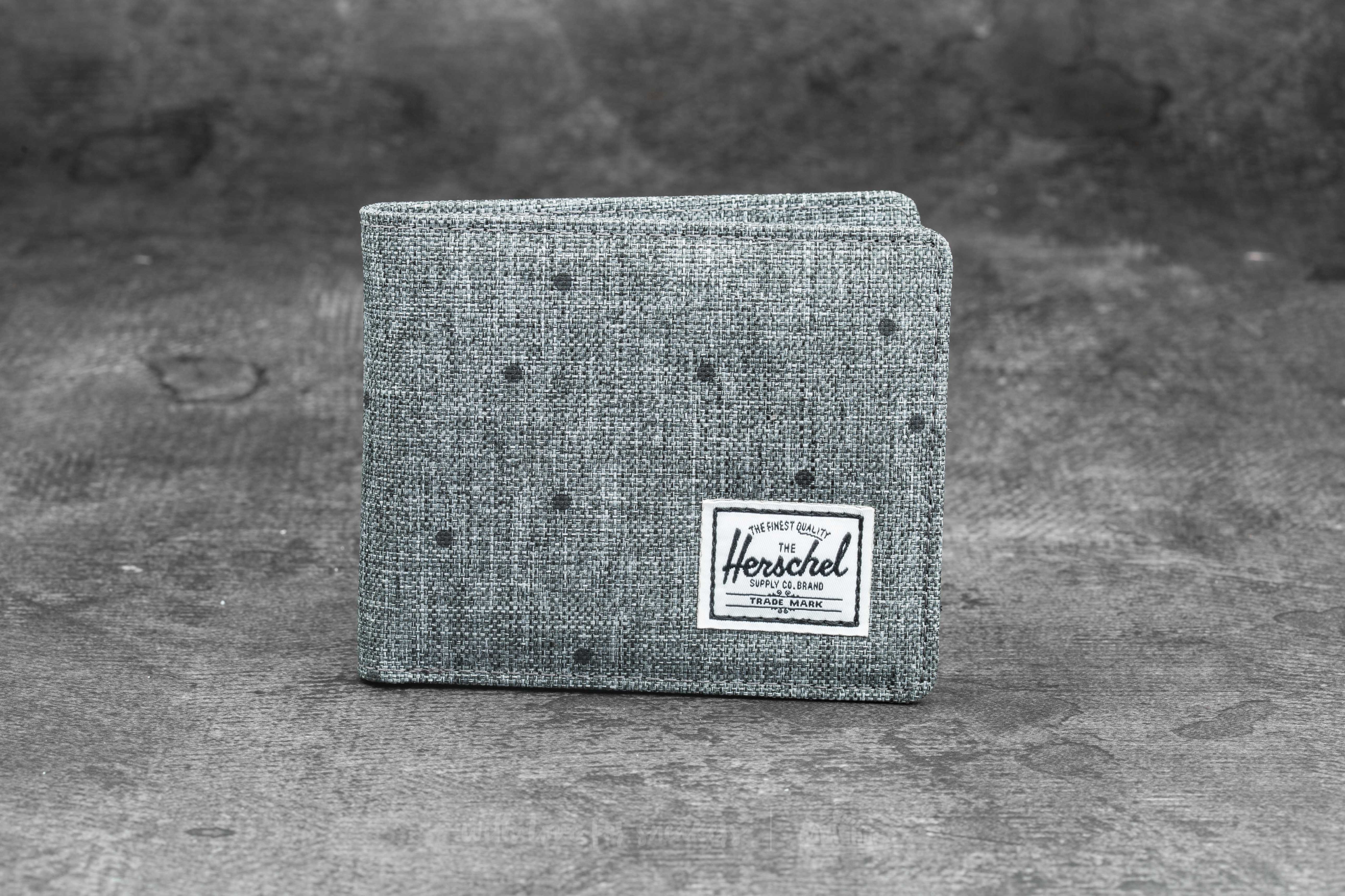 Carteras Herschel Supply Co. Roy + Coin Wallet Scattered Raven Crosshatch