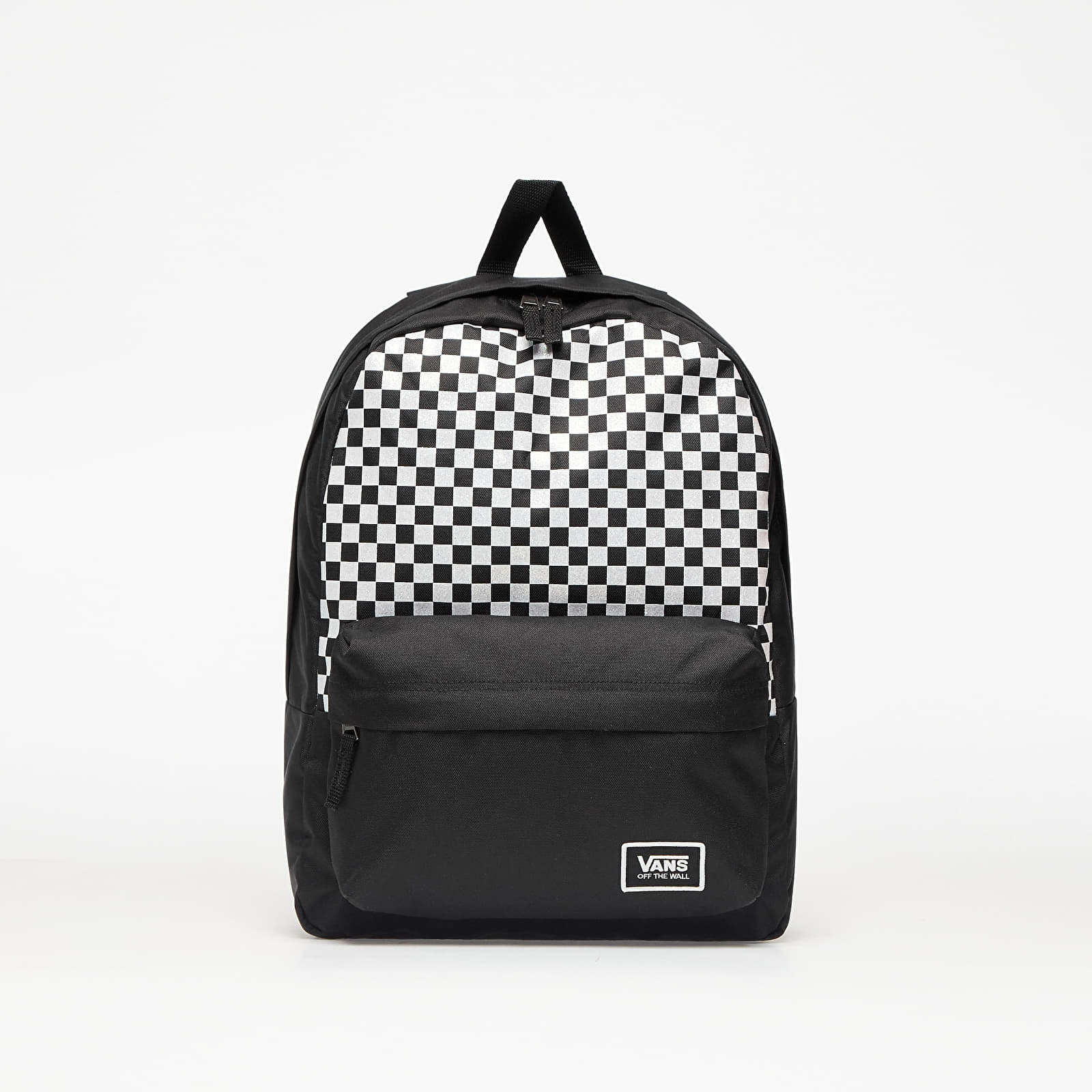 Vans realm classic diy checkerboard black & white backpack online