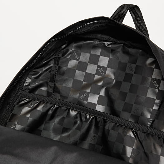 Backpacks Vans Glitter Check Realm Black White Glitter Check