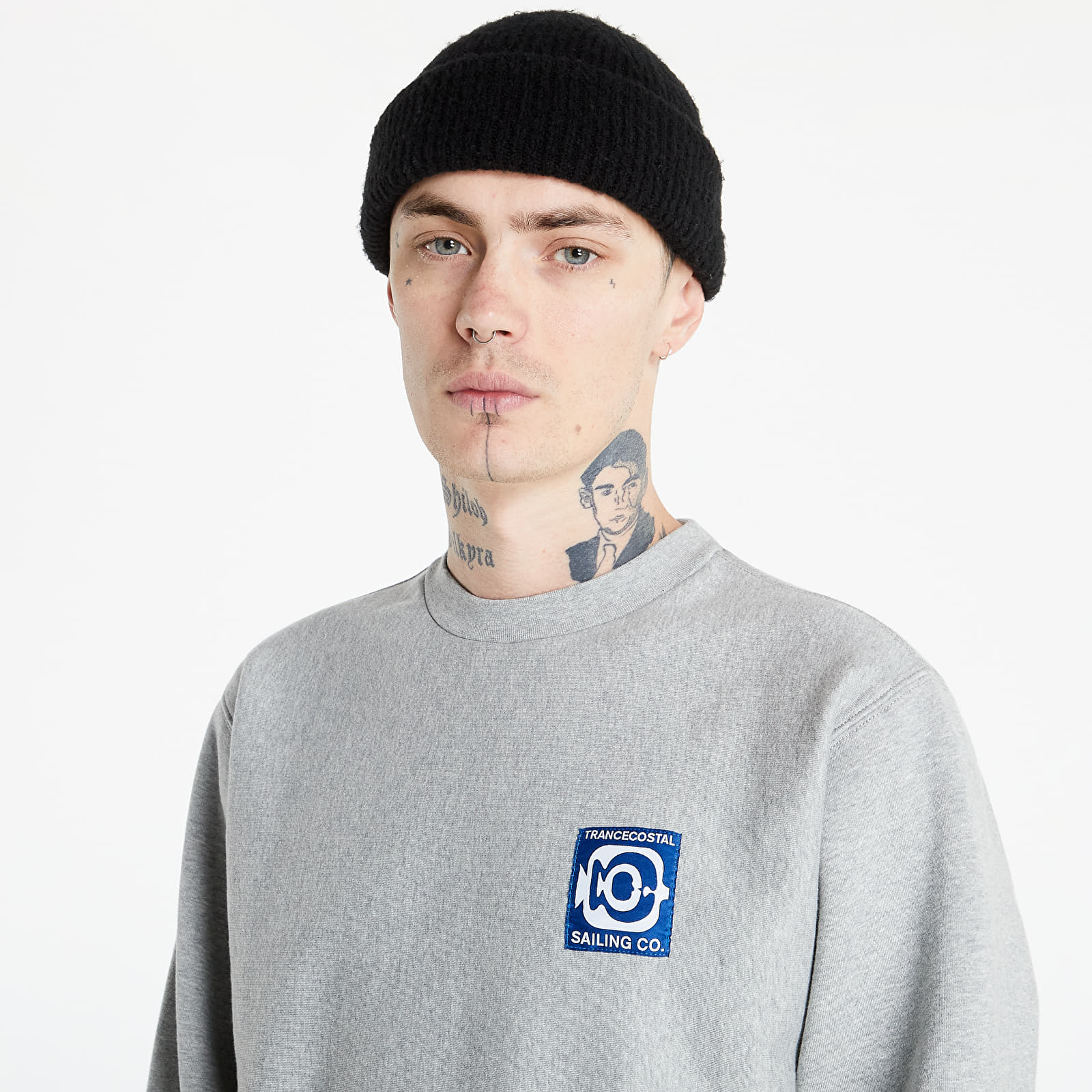 Hoodies and sweatshirts  Vans Vault X Geoff Mcfetridge Crew Cement Heather