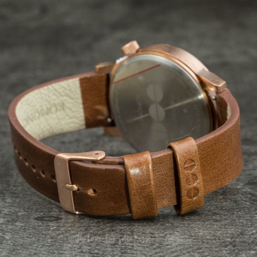 Komono Winston Mirror Rose Gold Cognac | Footshop
