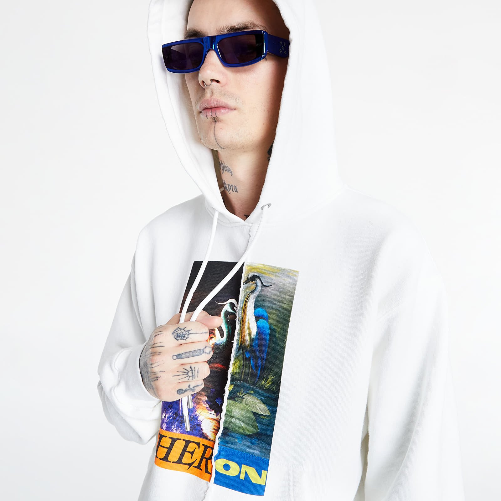 Heron preston 2025 hoodie white